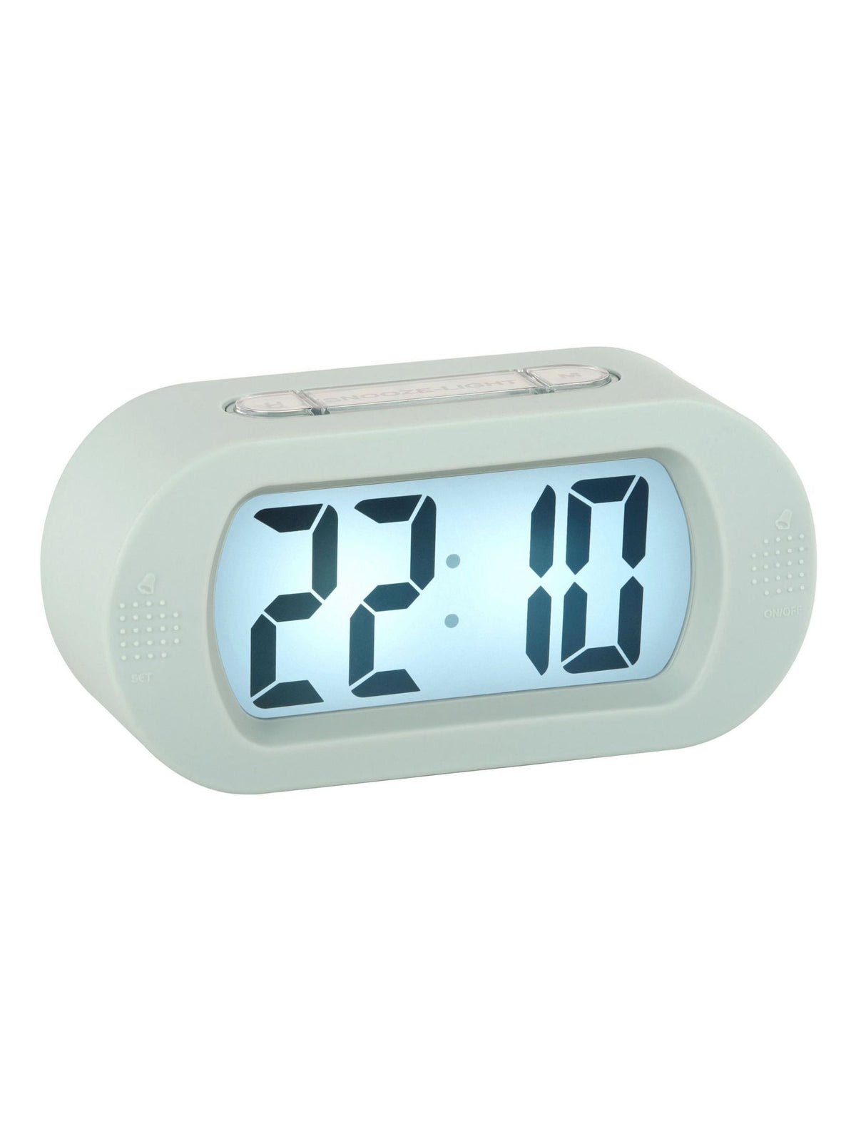 Karlsson Blue Copper LED Mirror Alarm Clock