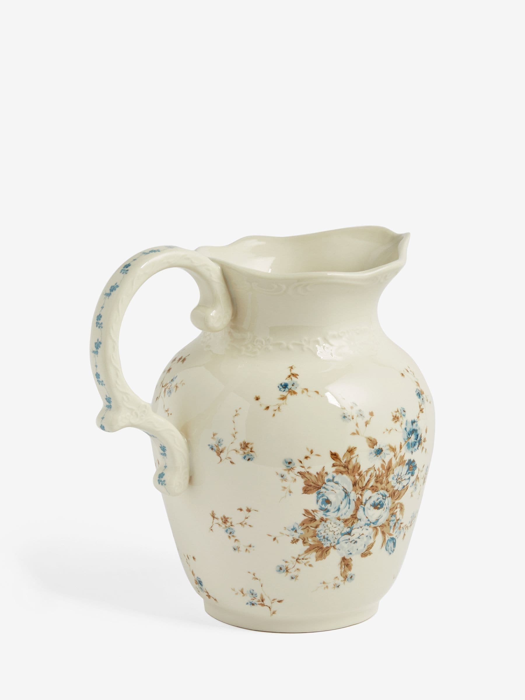 Shabby Chic by Rachel Ashwell white jug vase 22.5cm (British brand)