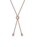 Ted Baker crystal drawstring bracelet rose gold tone 21cm (British brand)