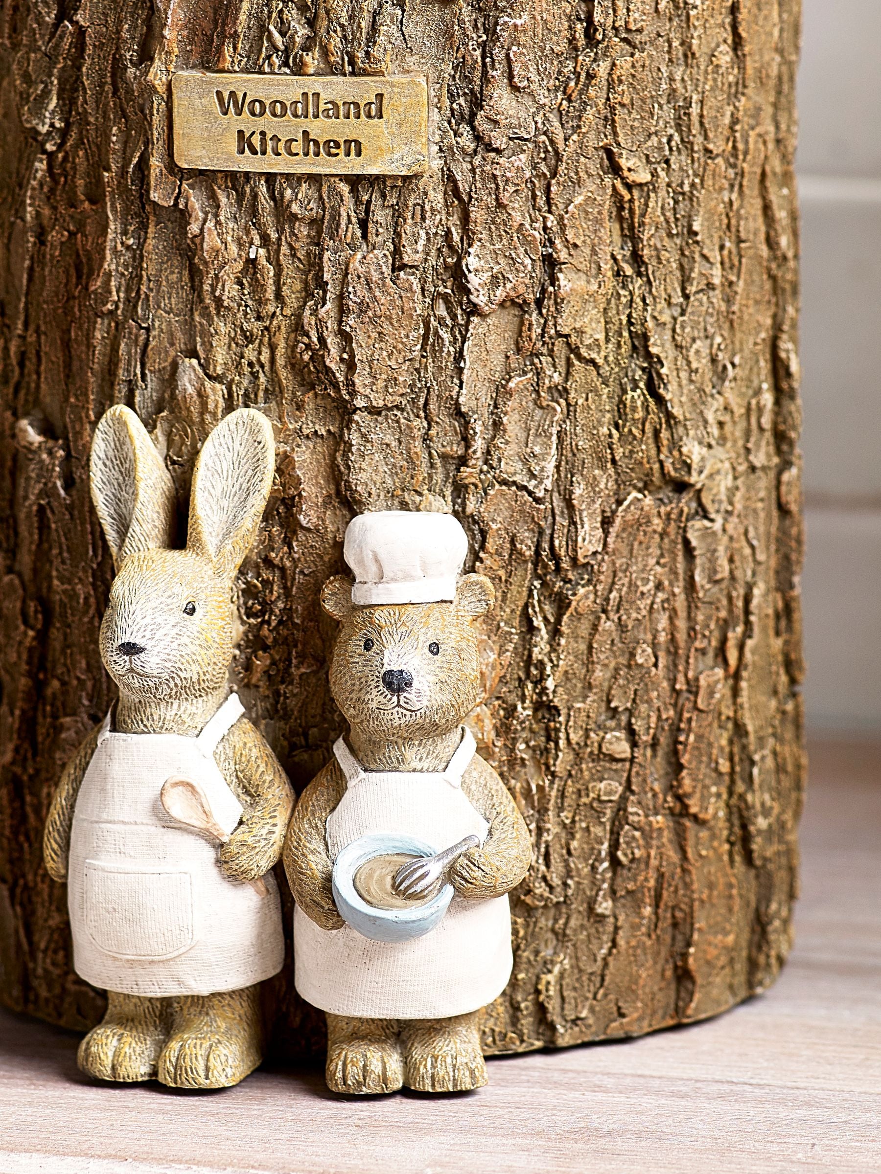 Bertie Bear utensil pot Woodland finish, imported from the UK