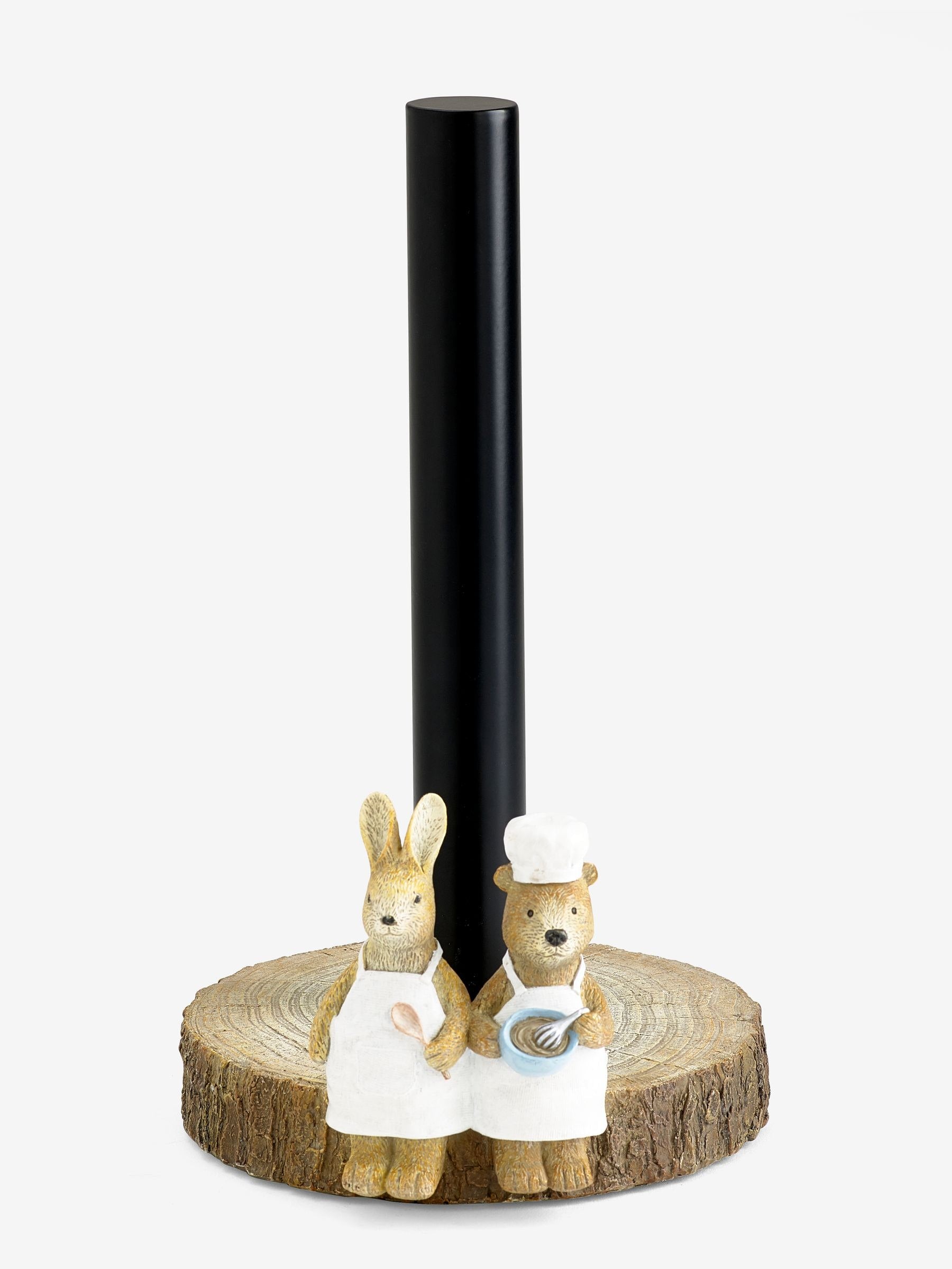 Natural Bertie And Rosie kitchen roll holder, imported from the UK