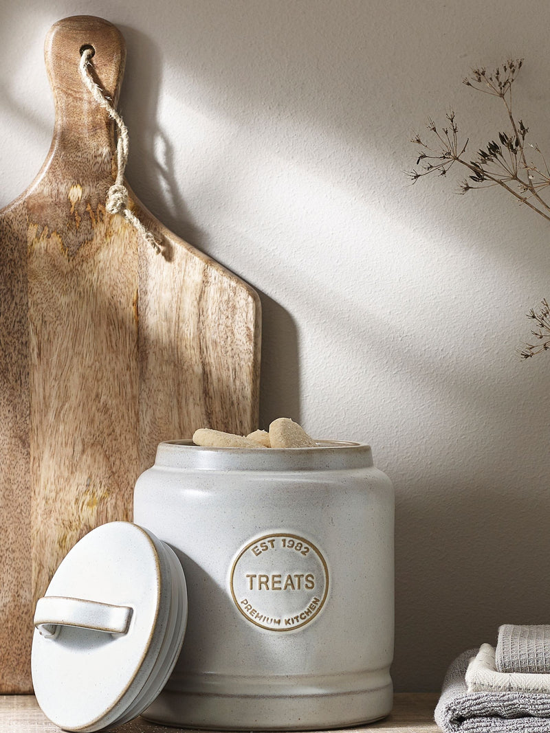 Ceramic treat storage jar Natural Country Badge 20cm, imported from the UK