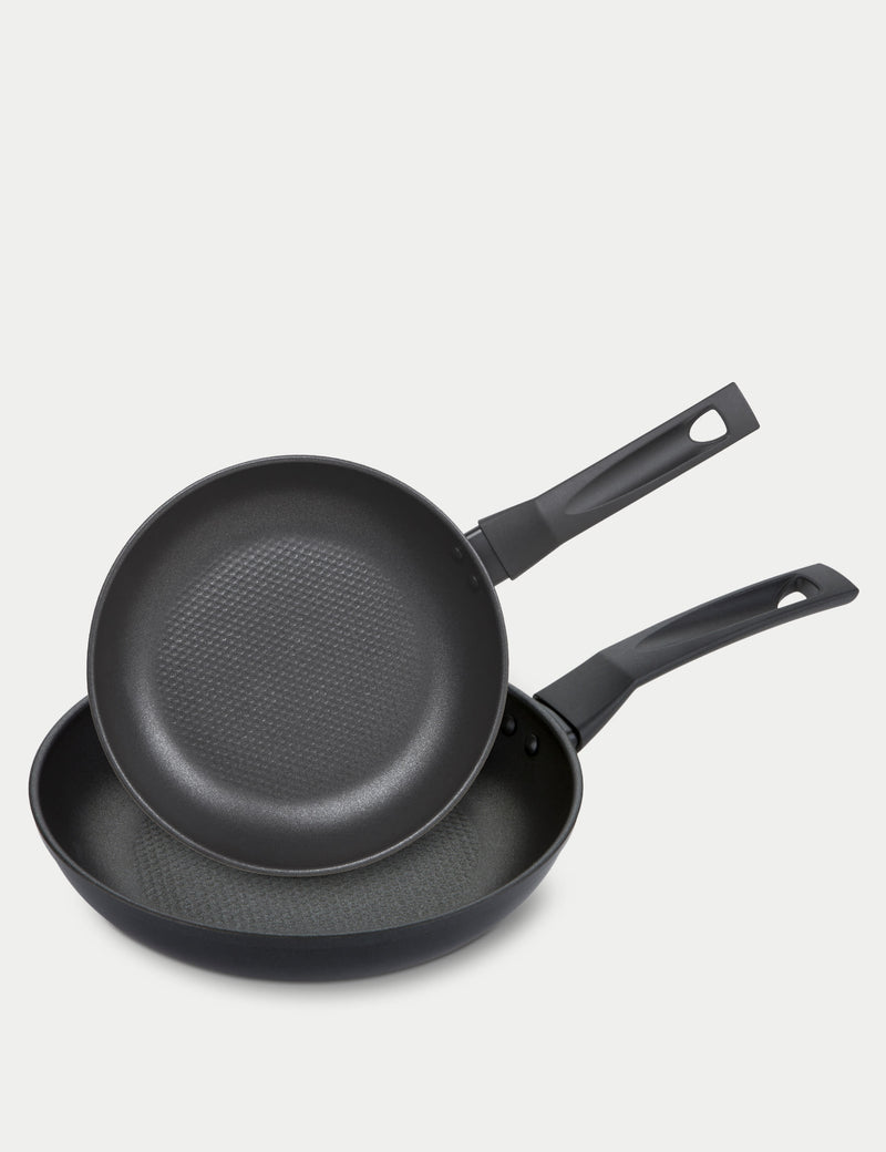 9X Tougher non-stick frying pan set 21cm and 29cm (British brand)