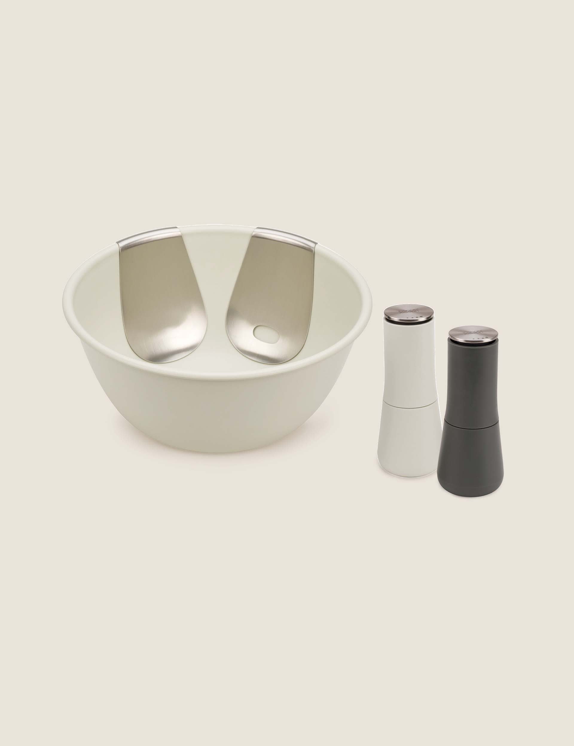 Joseph Joseph Uno salad bowl and mill set (British brand)