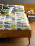 Orla Kiely Pure Cotton Scribble Stem Duvet Cover, imported from the UK