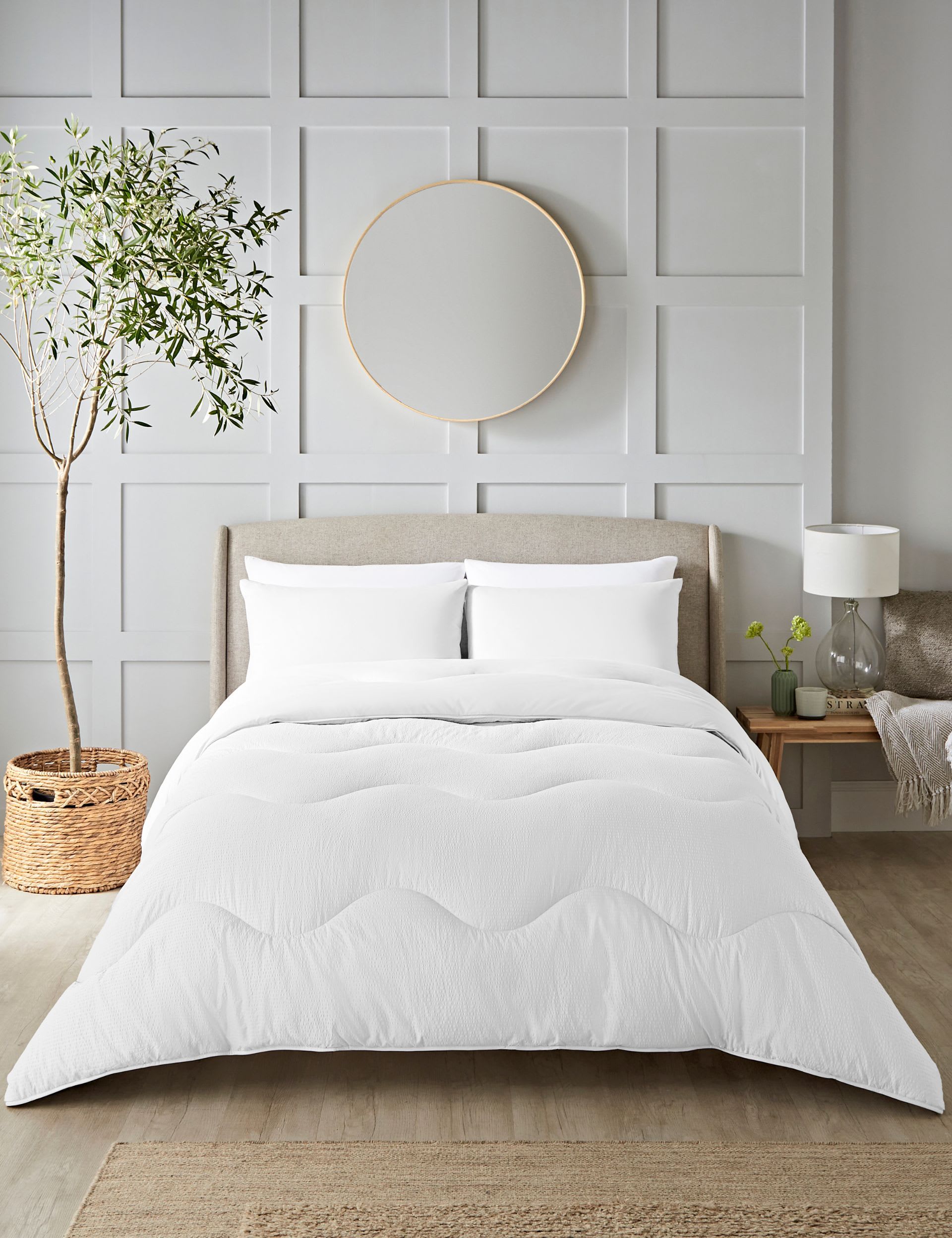 Seersucker 10.5 Tog Coverless Duvet Set