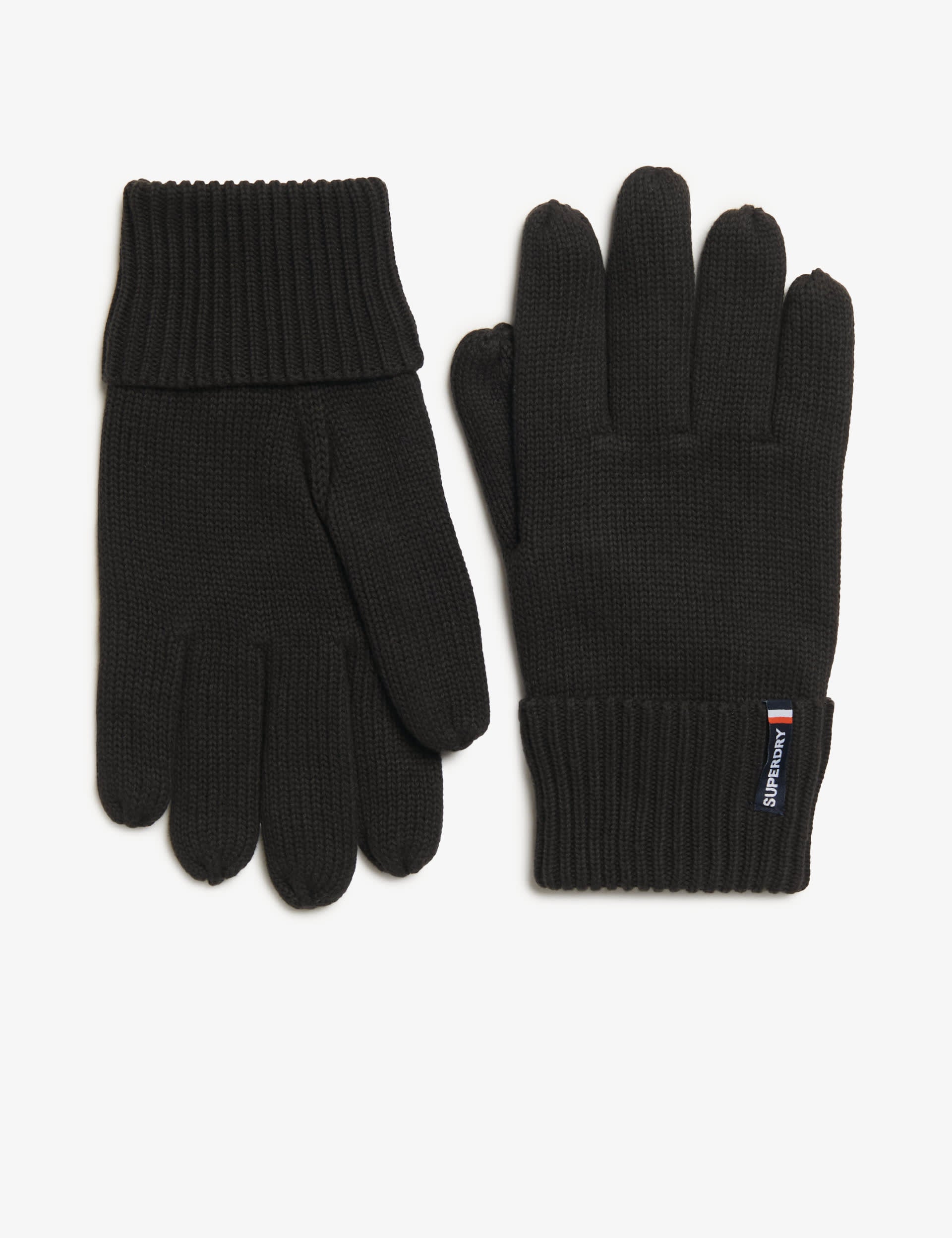 Superdry pure cotton knitted gloves, imported from the UK