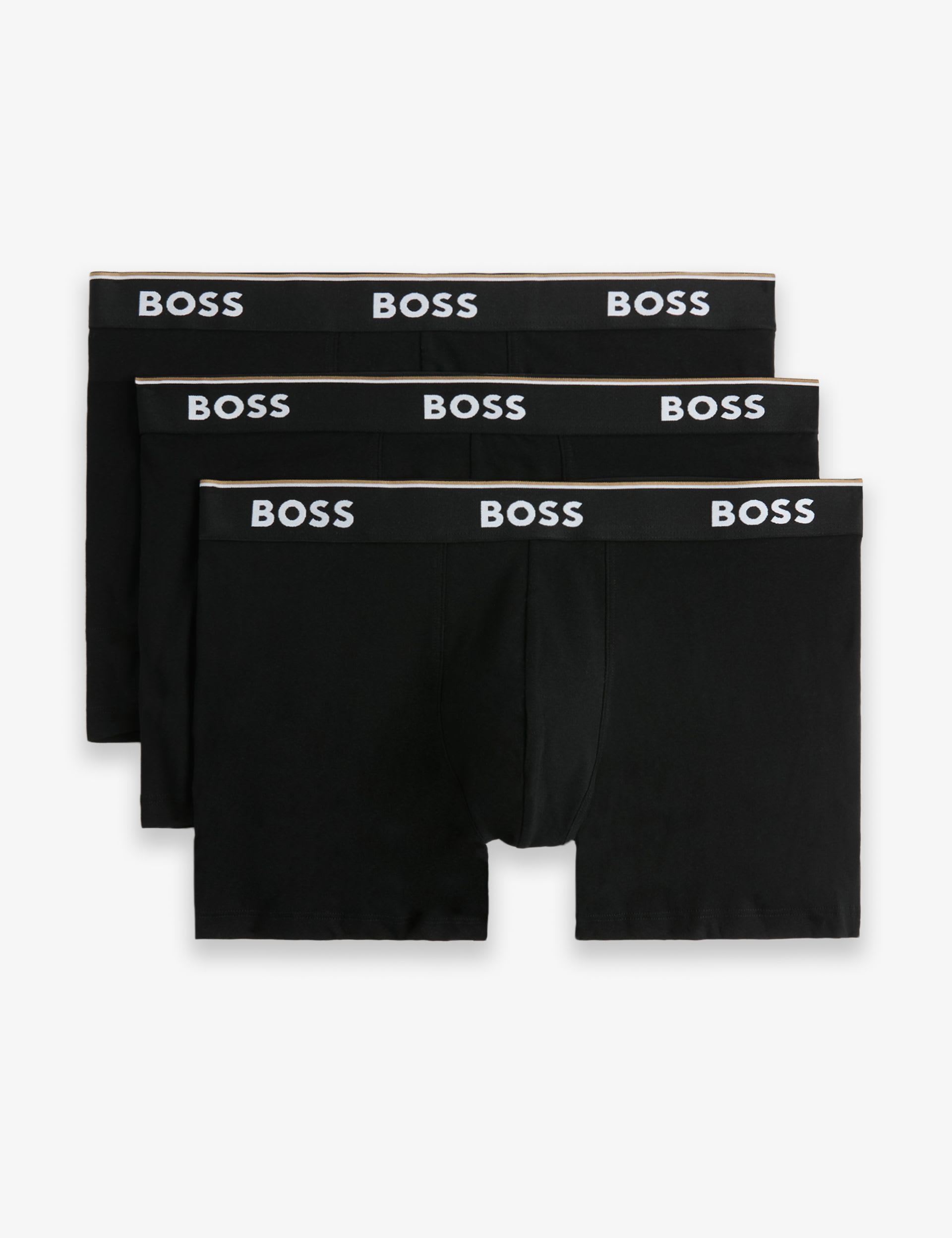 BOSS cotton-rich logo boxer briefs 3 pack, imported from the UK