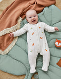 JoJo Maman Bébé baby sleepsuit Woodland 0-9 months, imported from the UK