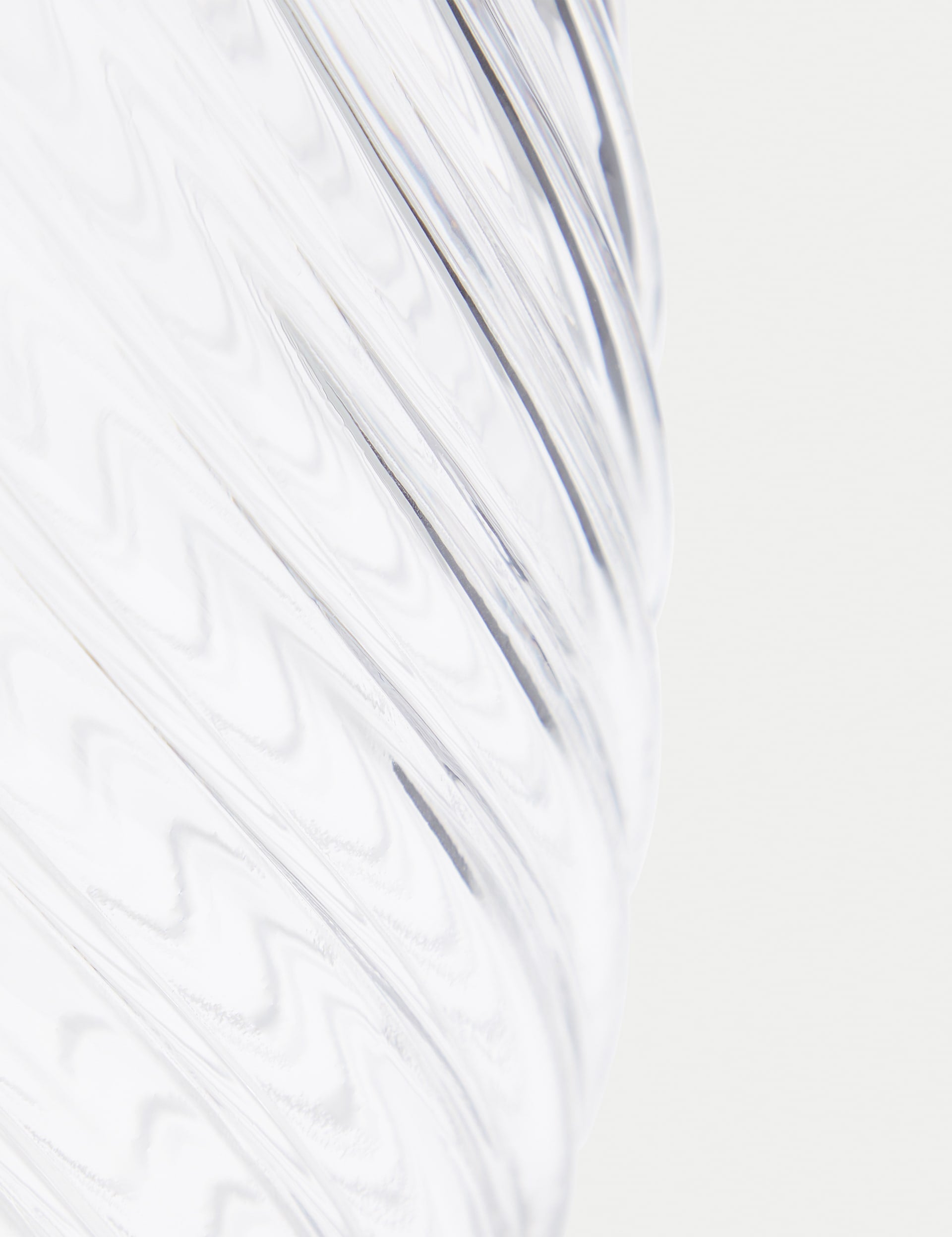 Medium textured teardrop glass vase, imported from the UK
