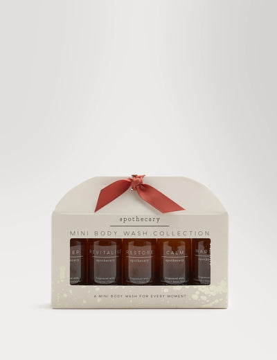 Mini Body Wash Collection with Sleep, Calm, Restore, Revitalise, and Warmth Scents Travel Size Body Wash Set