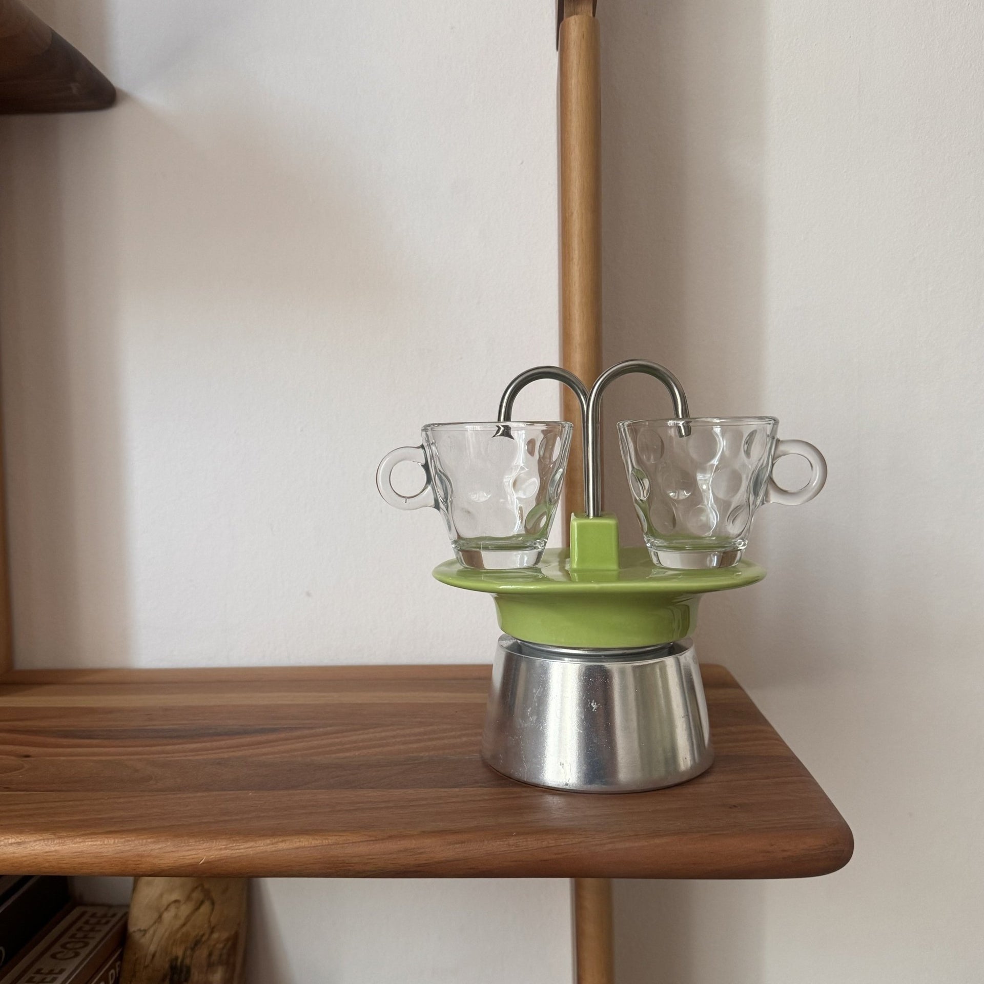 My Moka Home ceramic moka pot green (British brand)