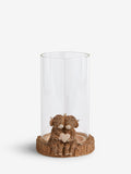 Natural Hamish The Highland Cow Hurricane Candle Holder