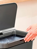 Tower grey rectangular sensor bin 50L (British brand)