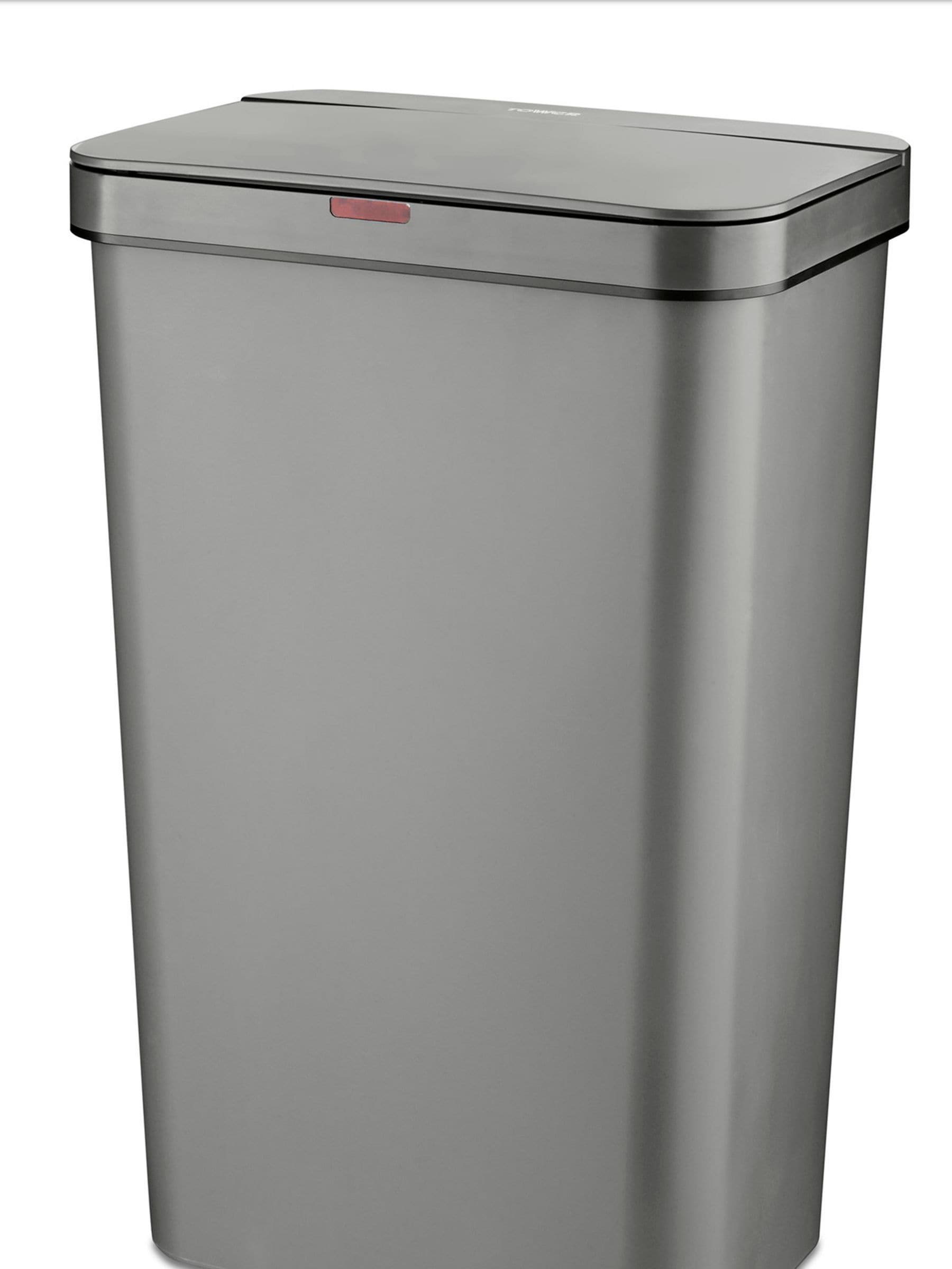 Tower grey rectangular sensor bin 50L (British brand)