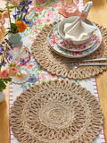 Set of 2 Natural Jute Woven Placemats
