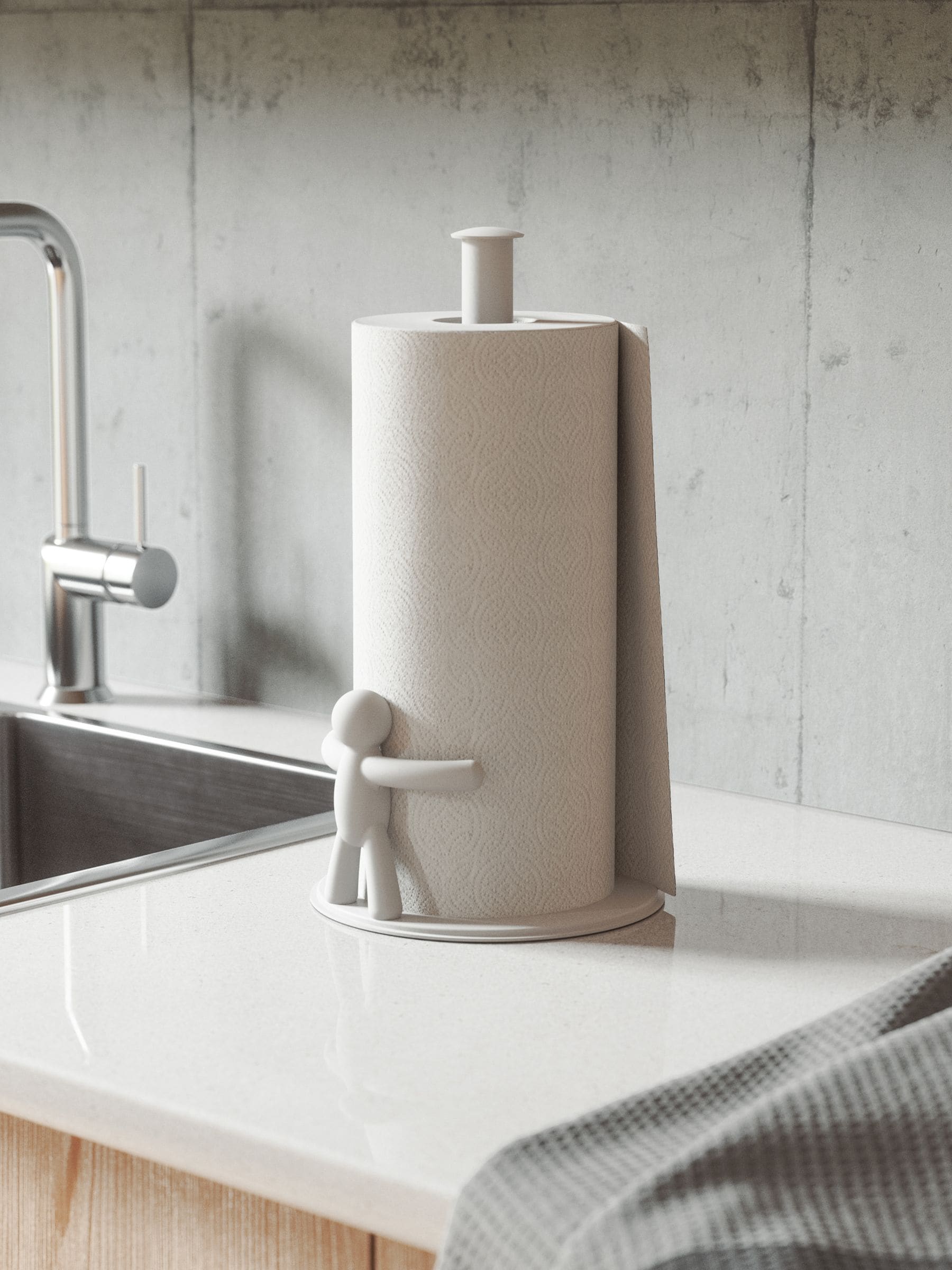 Umbra White Buddy paper towel holder (British brand)