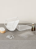 Umbra white corner shower caddy (British brand)