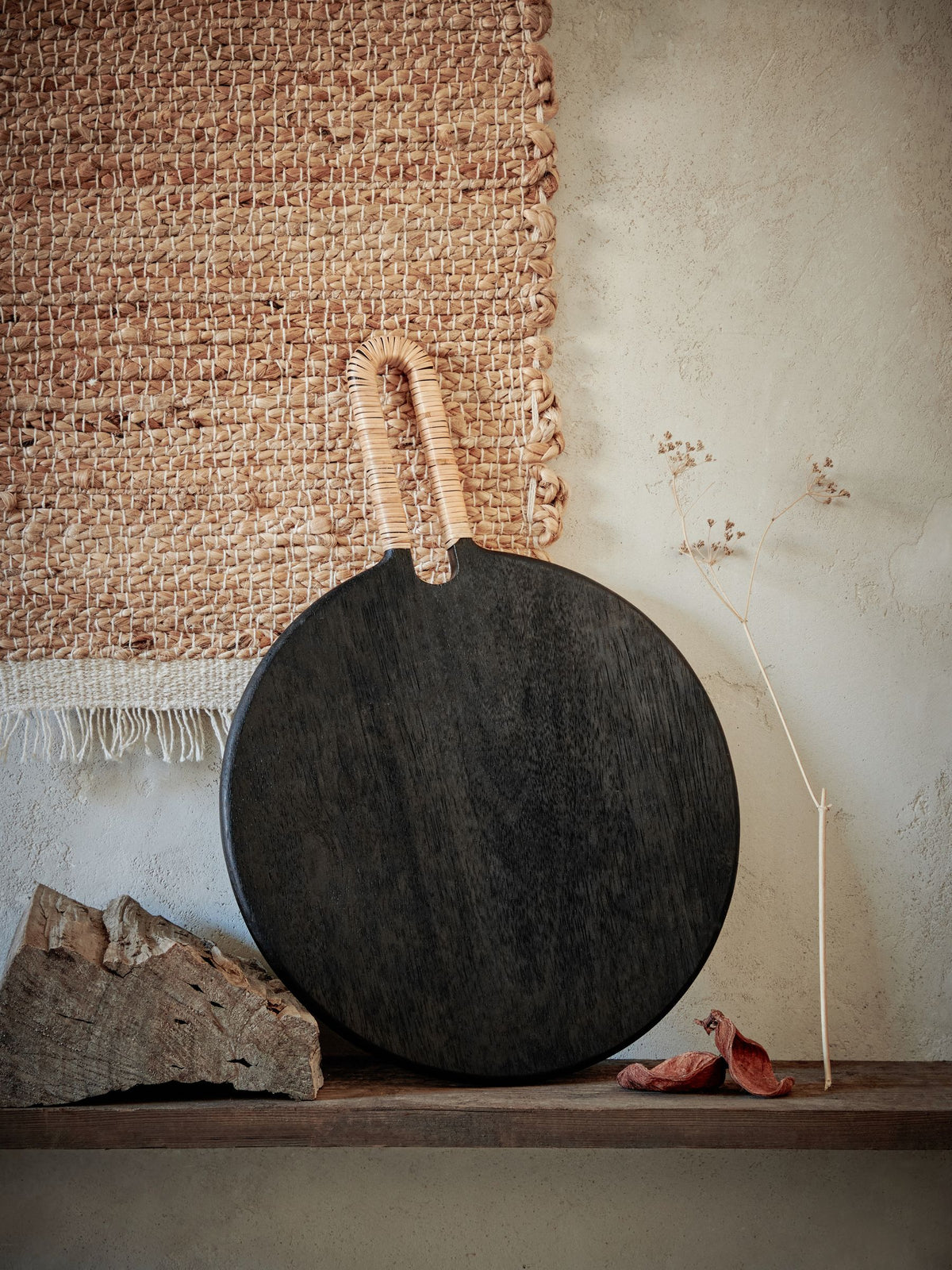 French Connection Black Watamu wooden serveboard medium - British product