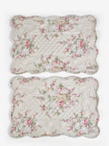Shabby Chic floral placemats pink blue set of 2 (British brand)
