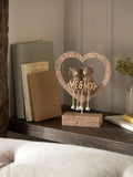 Me & Moo Hamish Highland Cow brown heart ornament - British product