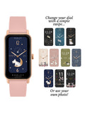 Radley Pink Ladies smartwatch with rose cobweb design, imported from the UK