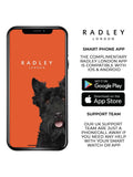 Radley Pink Ladies smartwatch with rose cobweb design, imported from the UK