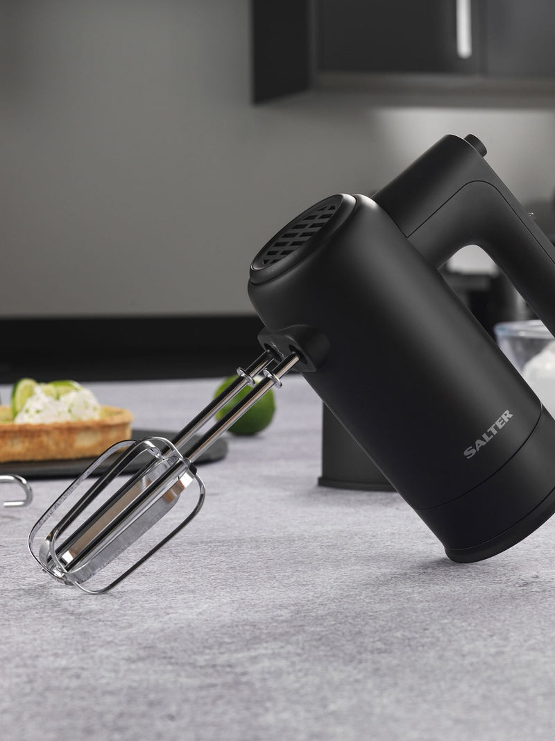 Salter Black Kuro 300W electric hand mixer (British brand)