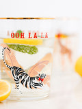 Yvonne Ellen Clear Tiger HI Ball Glasses Set of 2