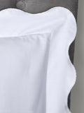 Appletree white scallop edge duvet cover set - British product