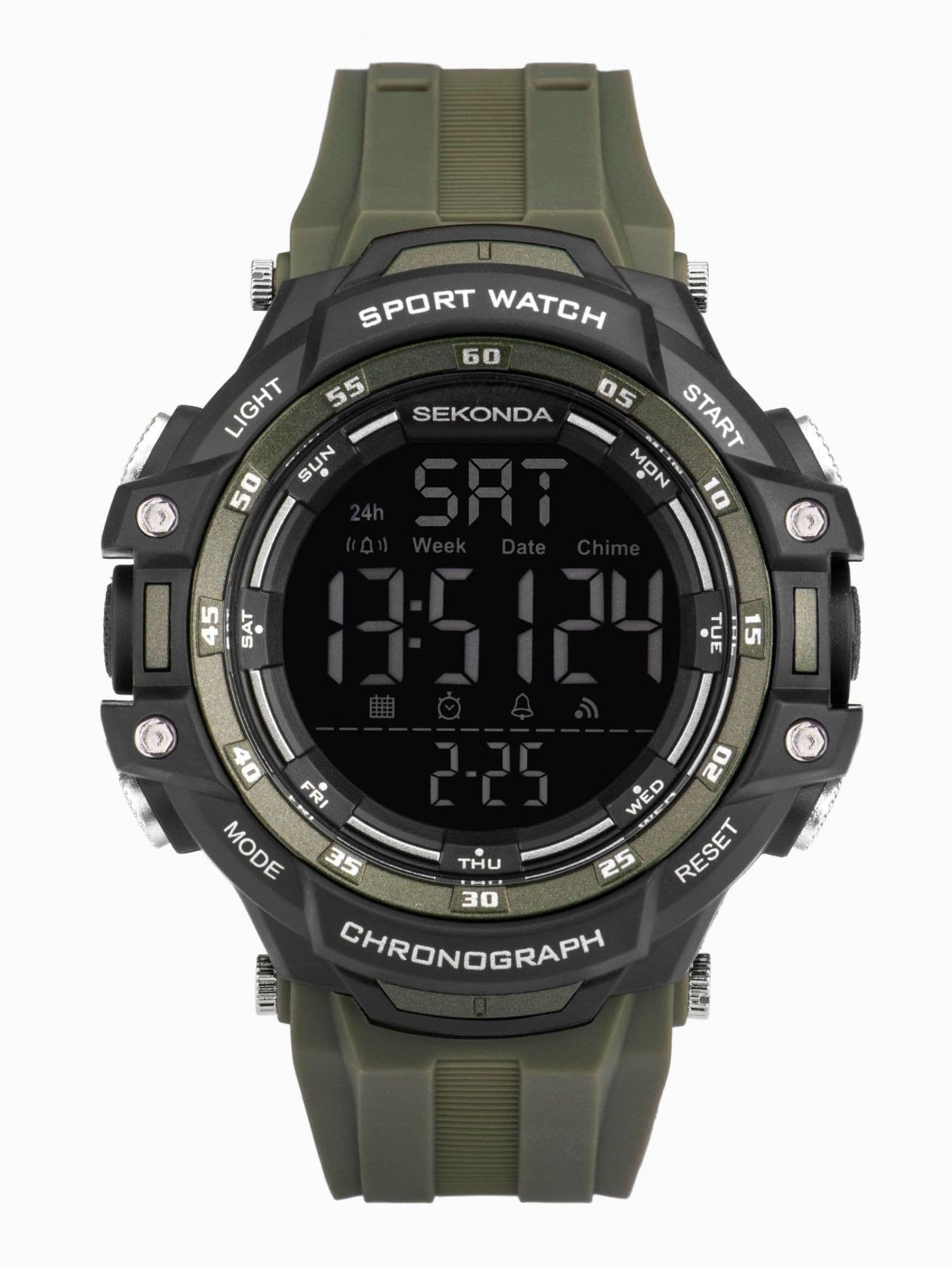 Sekonda Black Crossfell digital watch 53mm (British brand)