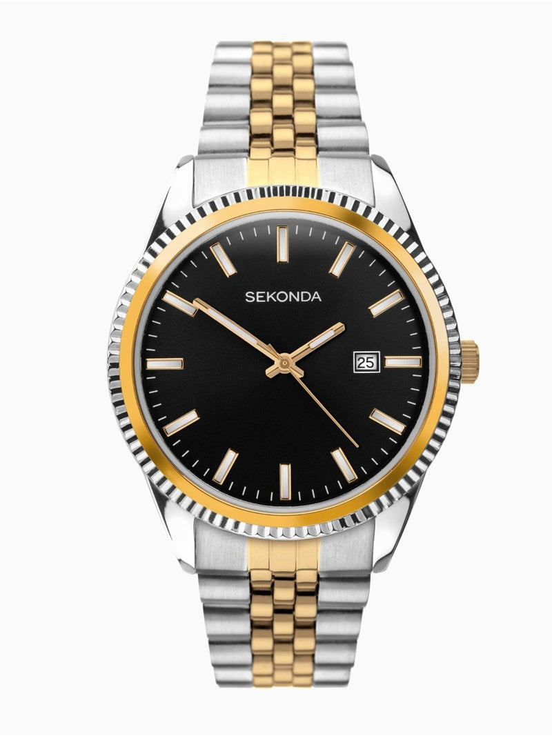 Sekonda Black Two Tone Watch 40mm (British brand)