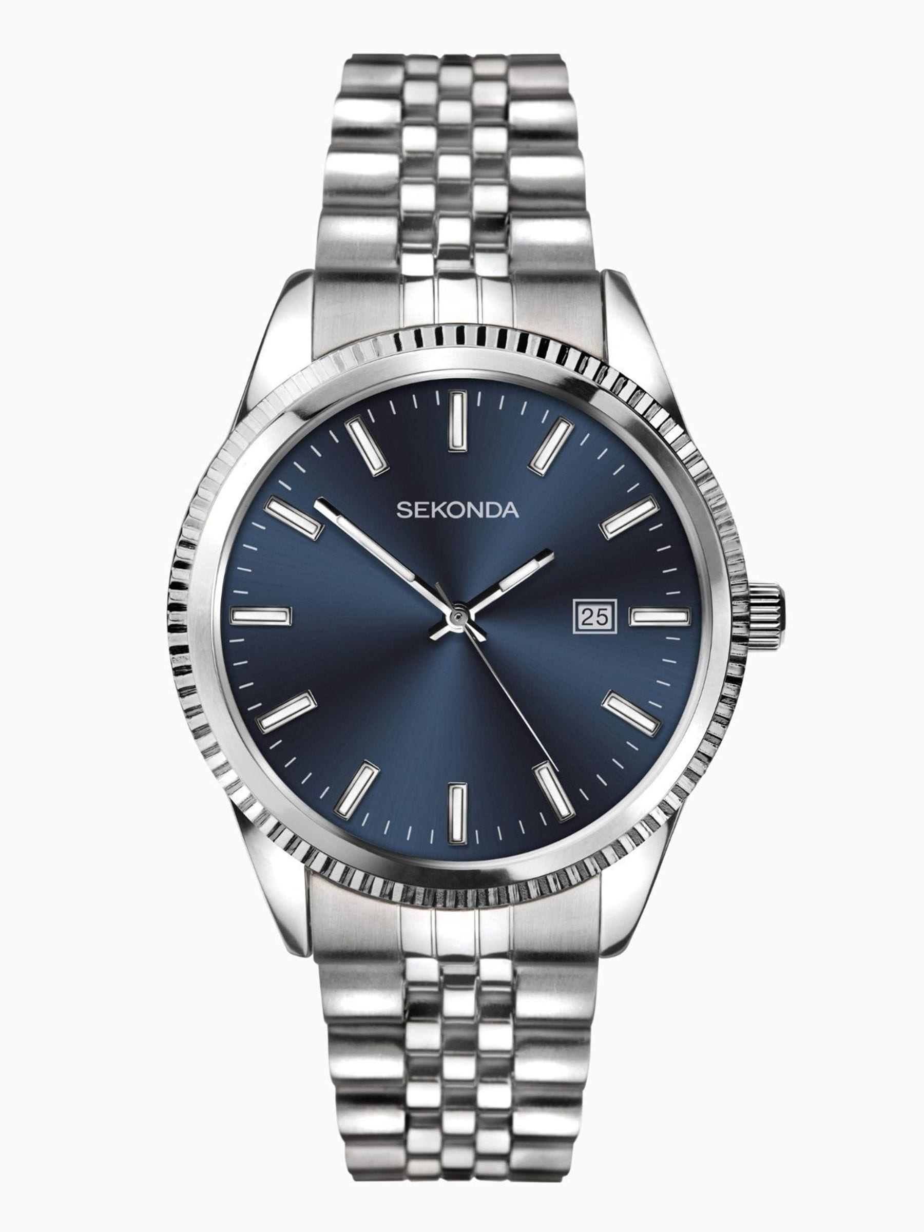 Sekonda Blue Wristwatch With Bracelet Case 40mm (British brand)