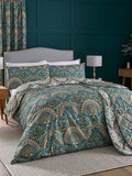 Dreams & Drapes Blue Palais reversible duvet cover set - British product