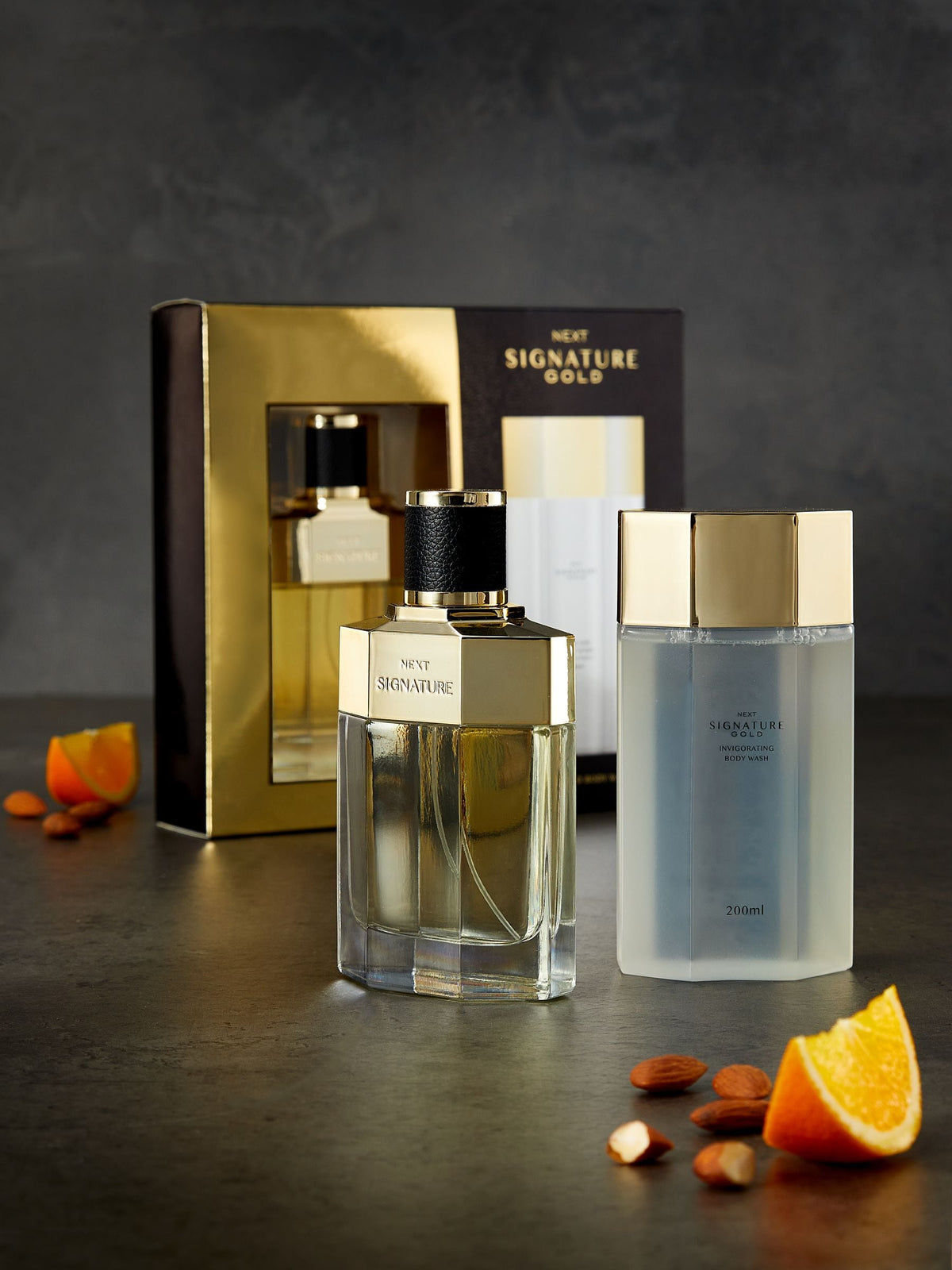 Signature Gold perfume and body wash gift set 100ml 200ml (British brand)