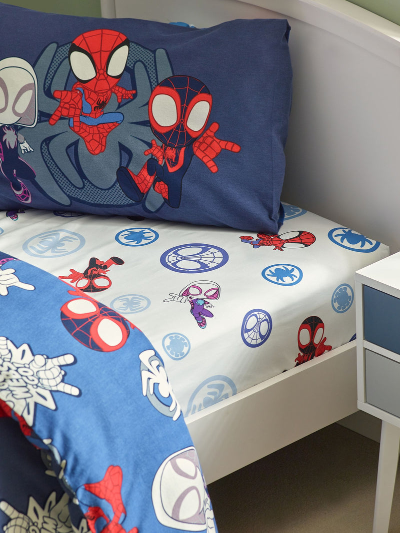 Disney Spidey fitted sheet, imported from the UK