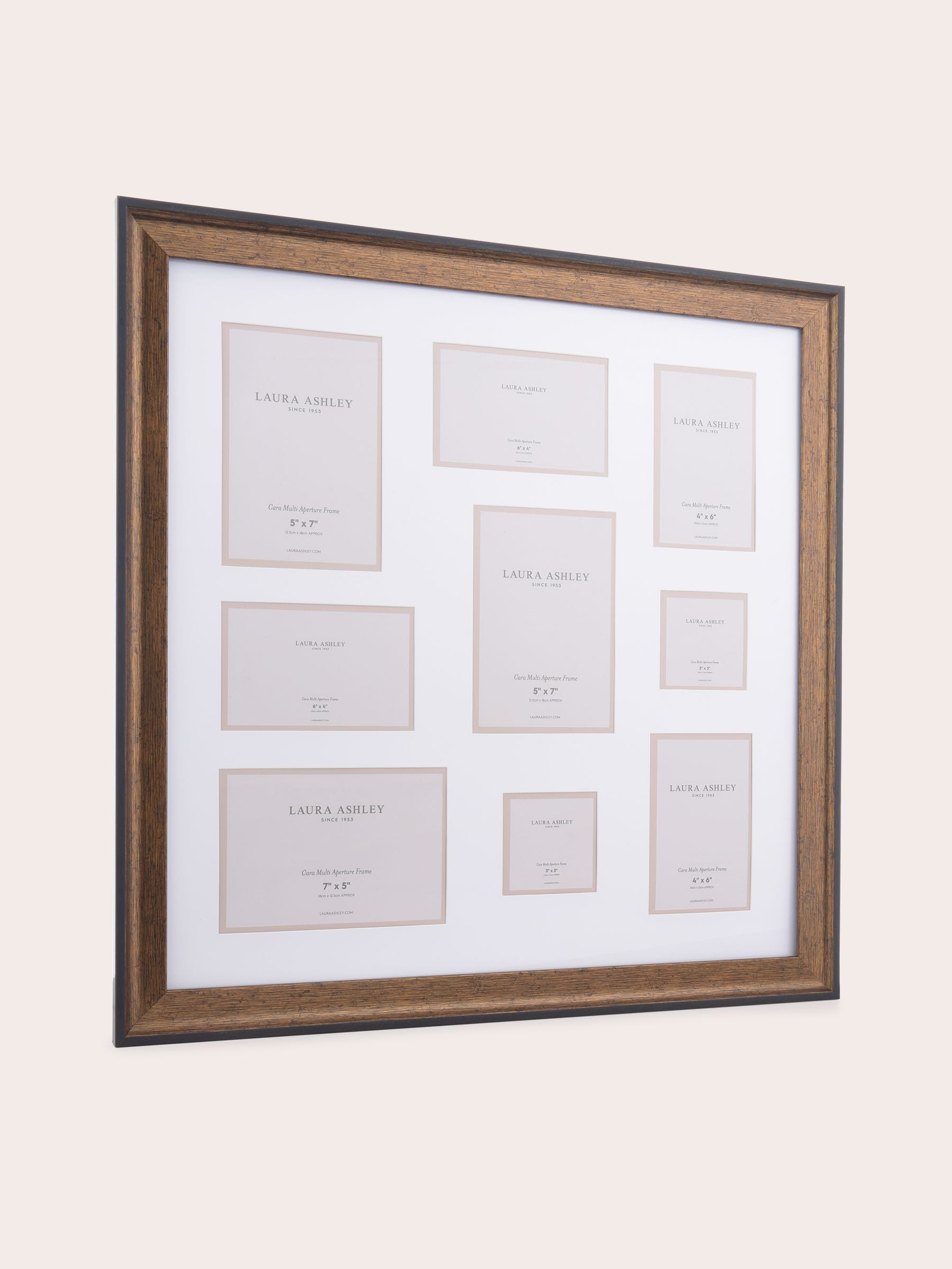Laura Ashley bronze Cara multi-aperture photo frame 56cm x 56cm x 22cm, UK version