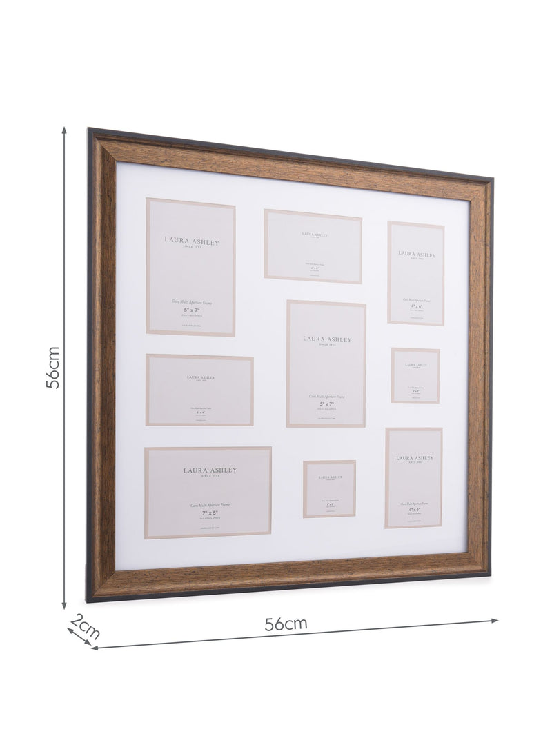 Laura Ashley bronze Cara multi-aperture photo frame 56cm x 56cm x 22cm, UK version