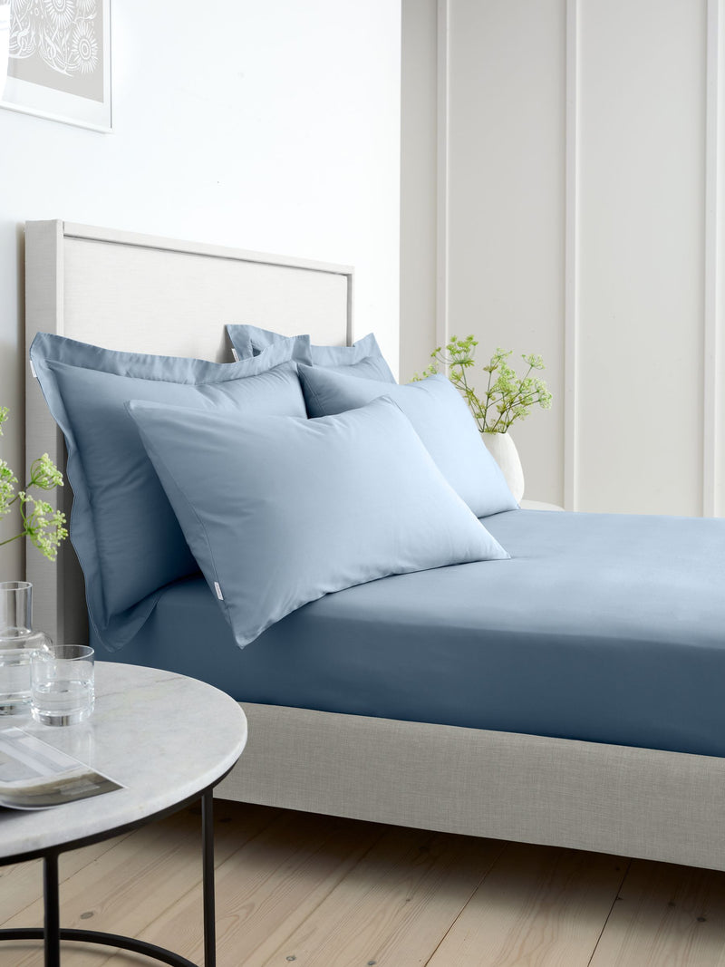 Bianca Blue Extra Deep Fitted Sheet - British product
