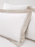 Bianca white oxford lace duvet cover set - British product