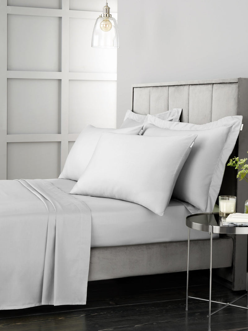 Bianca Dove Grey 400 thread count fitted sheet - British product