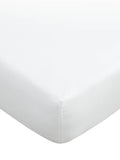 Bianca White 180 Thread Count Cotton Fitted Sheet