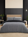 Catherine Lansfield Black Artemis Greek Key Reversible Duvet Cover Set - British product