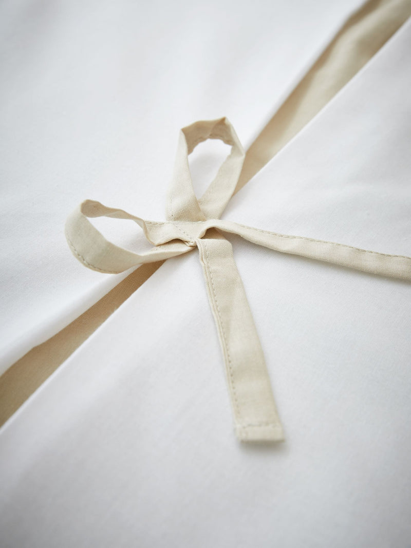 Catherine Lansfield White Milo Bow duvet cover set - British product