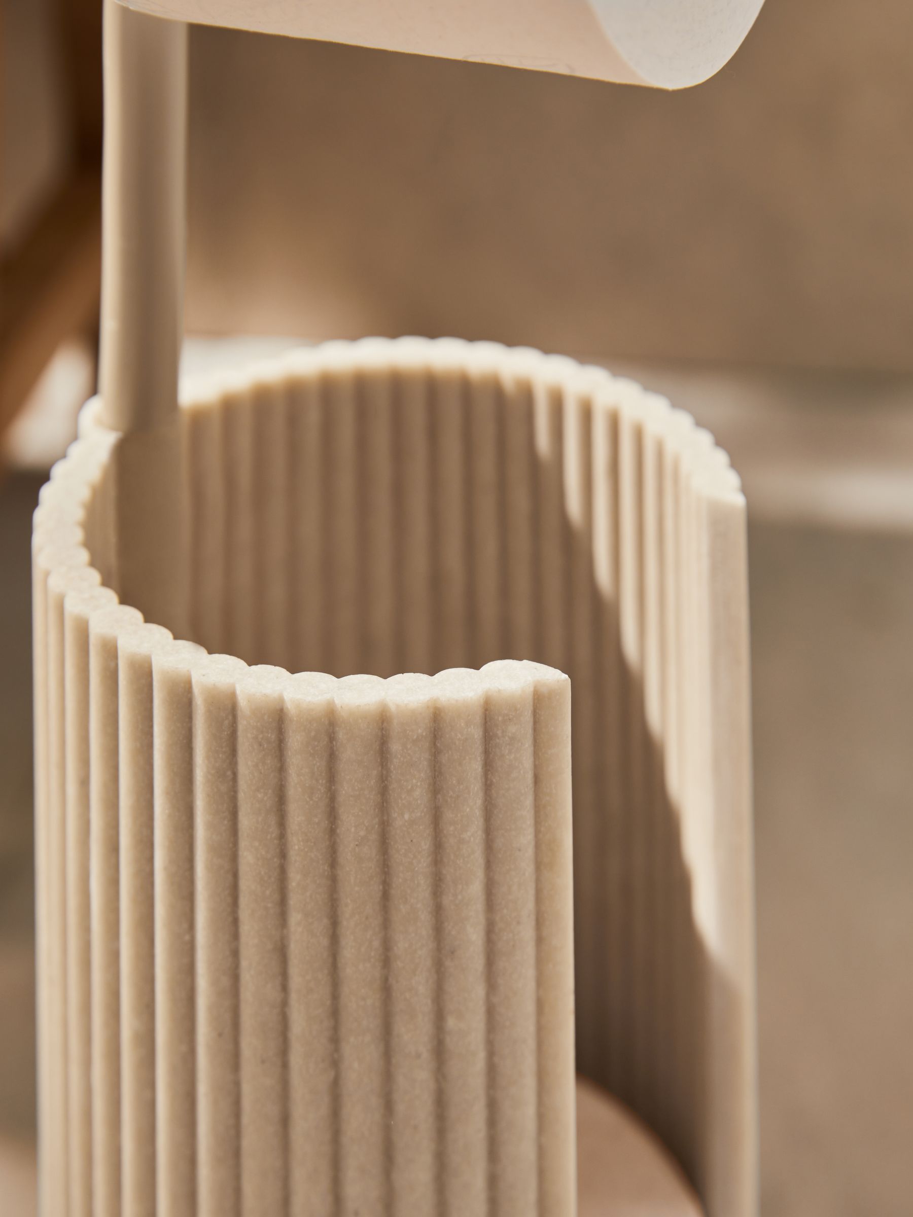 Natural Rib Toilet Roll Holder, imported from the UK
