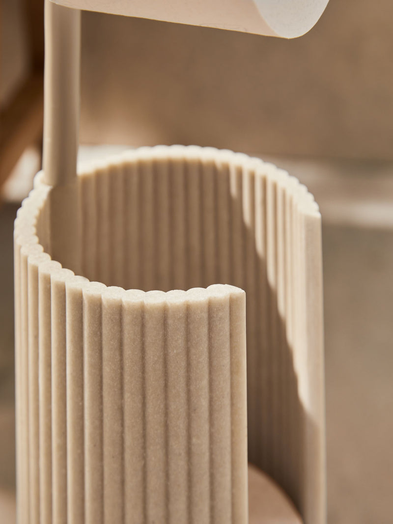 Natural Rib Toilet Roll Holder, imported from the UK