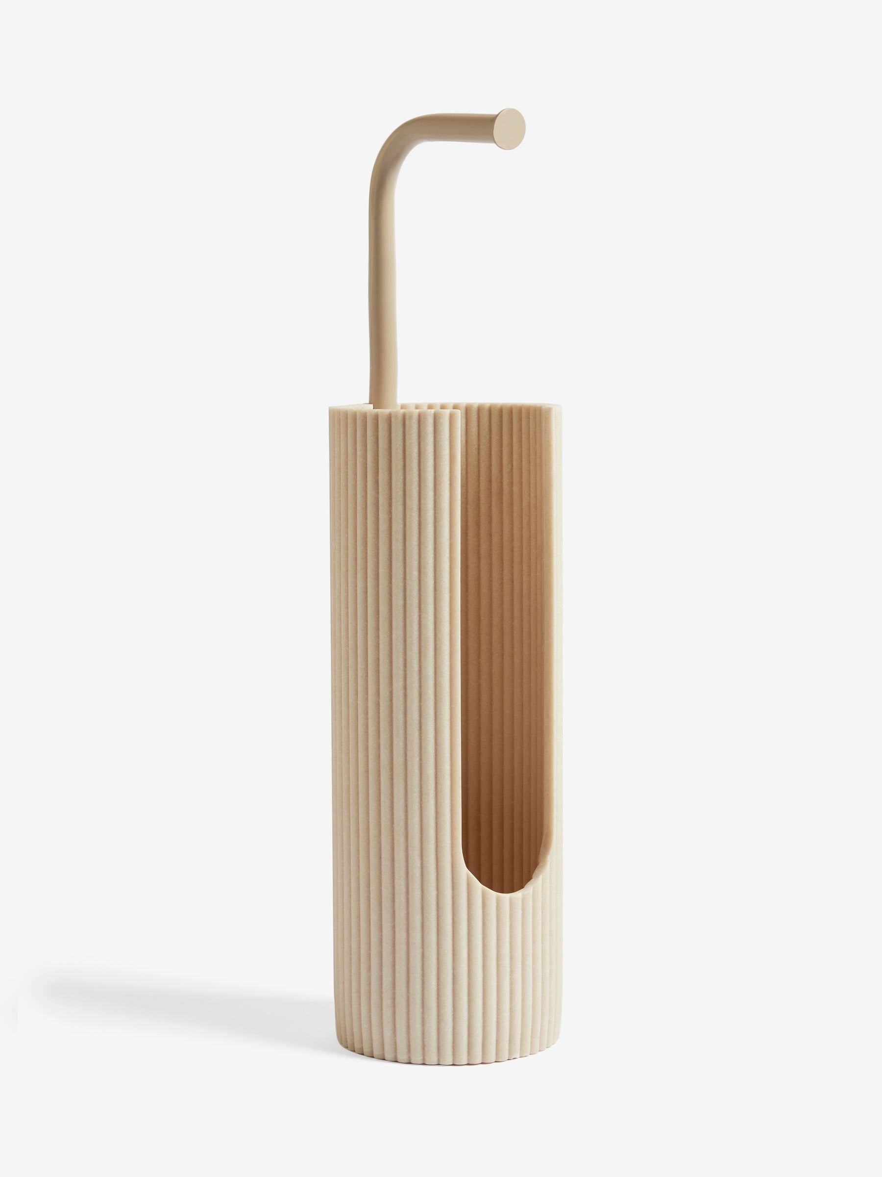 Natural Rib Toilet Roll Holder, imported from the UK
