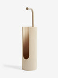 Natural Rib Toilet Roll Holder, imported from the UK