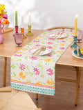 Furn Orange Honeysuckle table runner measuring 230cm by 35cm - British product
