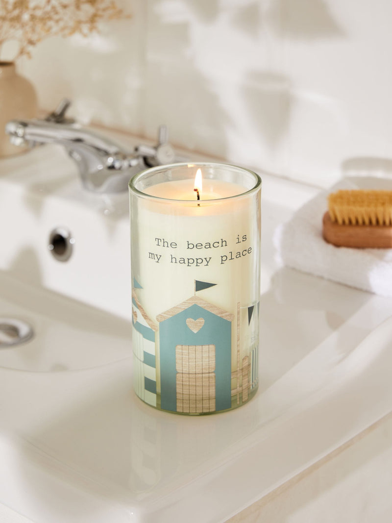 Sea Salt and Citrus Coastal Pillar Candle (British brand)